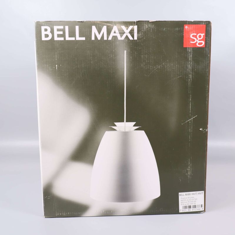 Framsida av kartong för Bell Maxi taklampa