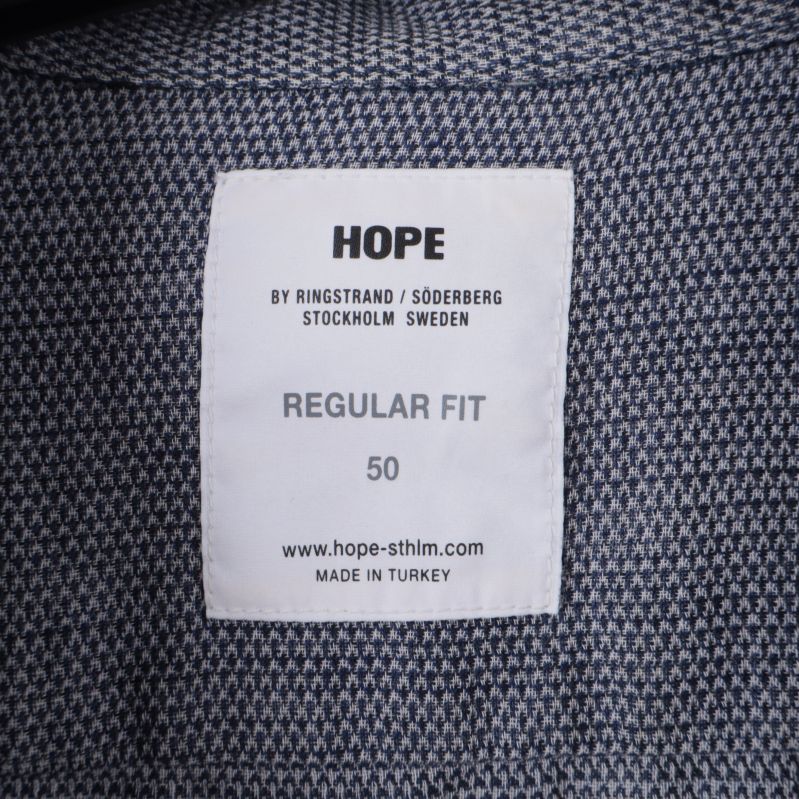 Inneretikett med märket Hope, storlek 50