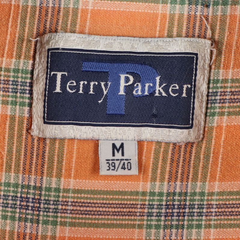 Terry Parker etiketten med storleksinformation