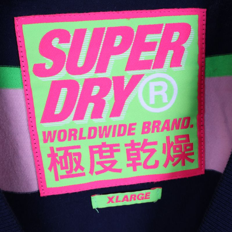 Superdry etikett med storleksmärkning XLarge