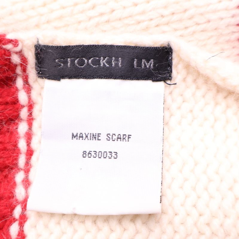 Etikett på halsduk med märket Stockhlm