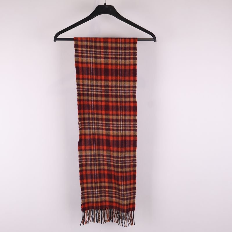 Röd och gul rutmönstrad scarf