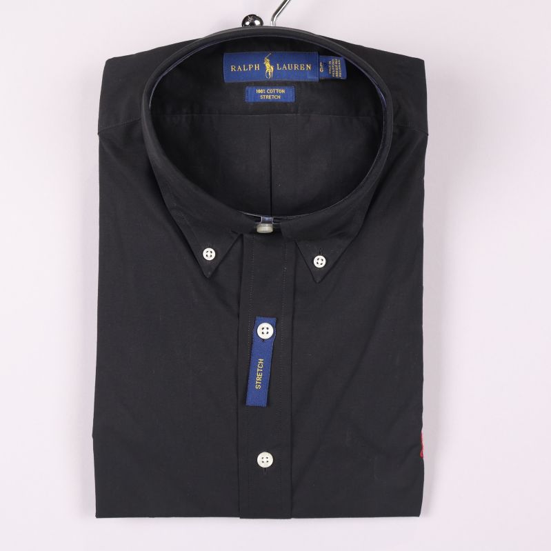 Svart skjorta vikt med button-down krage från Ralph Lauren