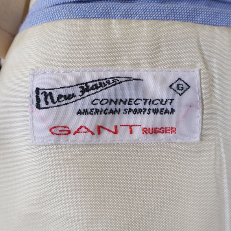 GANT Rugger etikett med Connecticut American Sportswear text