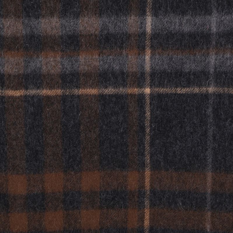 Närbild på rutigt mönster i mörka toner