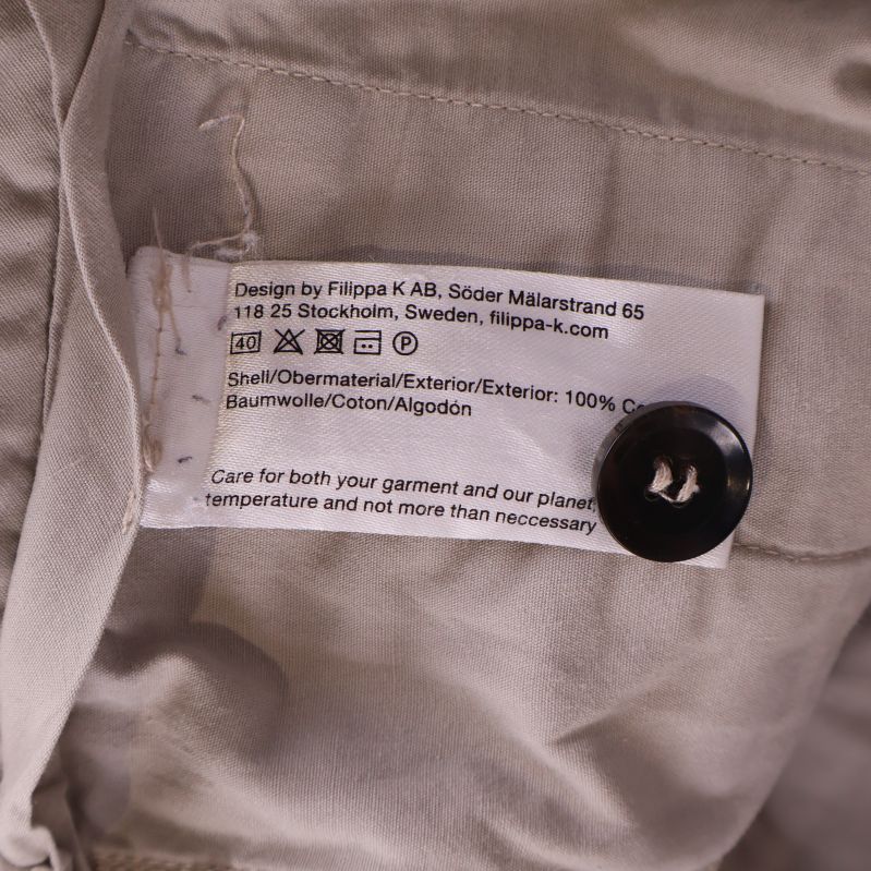 Tvättrådslapp med materialinformation, 100% bomull