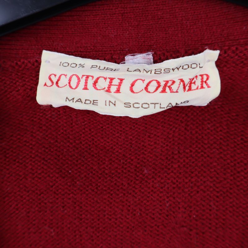 Närbild på varumärkets etikett Scotch Corner