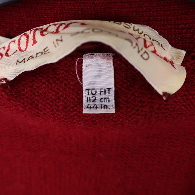 Etikett visar storlek 112 cm eller 44 in