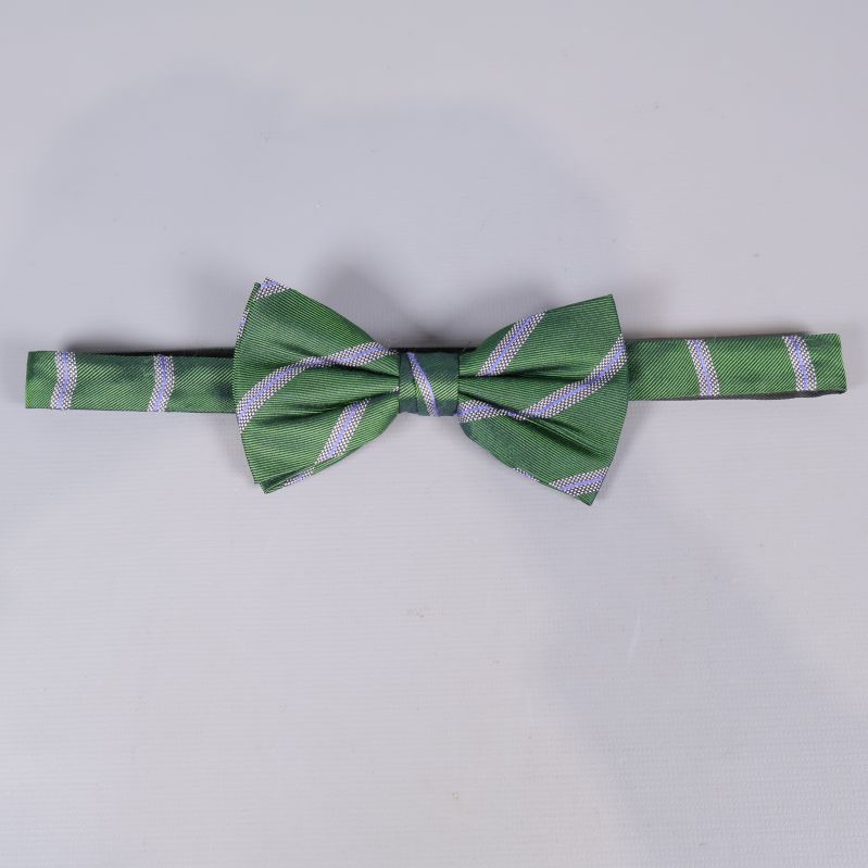 Grön fluga med vita och blå diagonala ränder