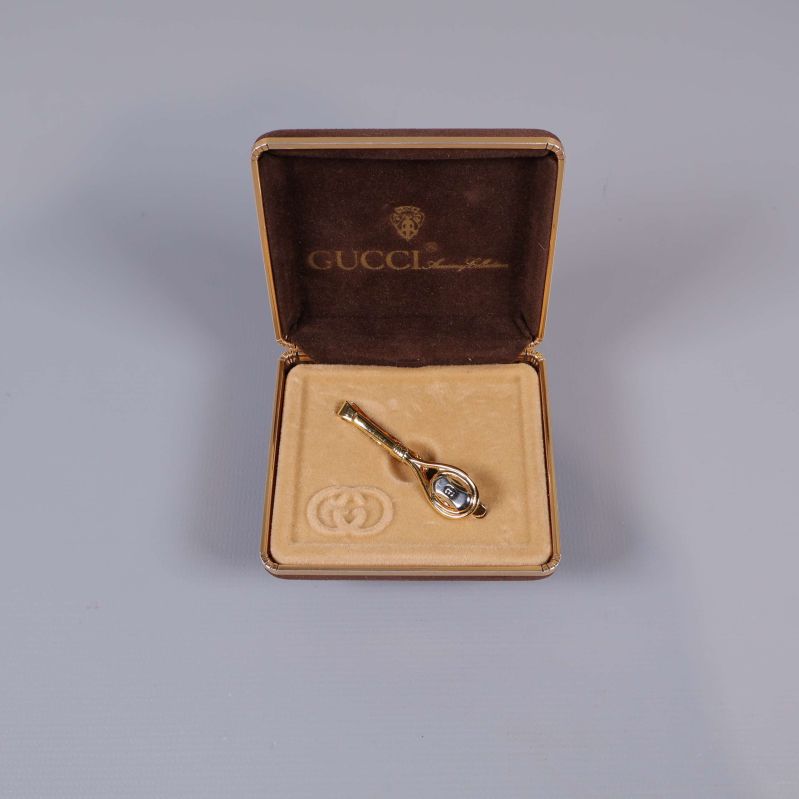 Gucci slipsklämma i ask med sammetsinredning