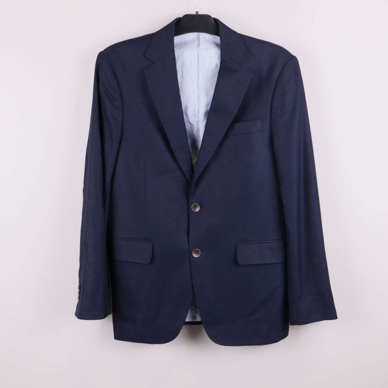 Marinblå kavaj med två knappar