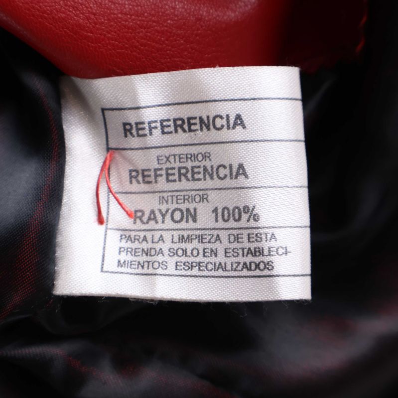 Materiallapp visar foder i 100% rayon