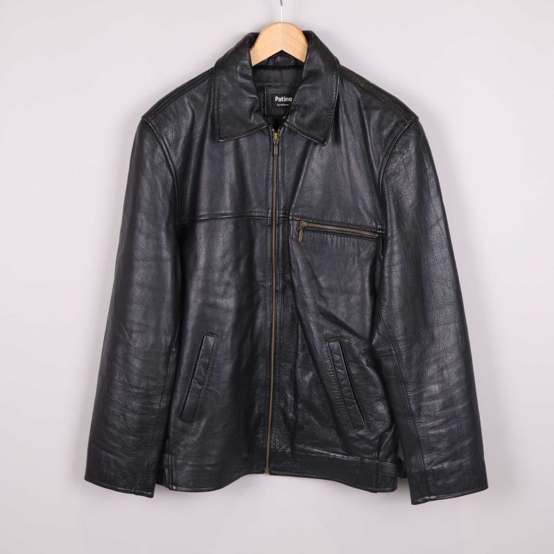 Läderjacka med klassisk design