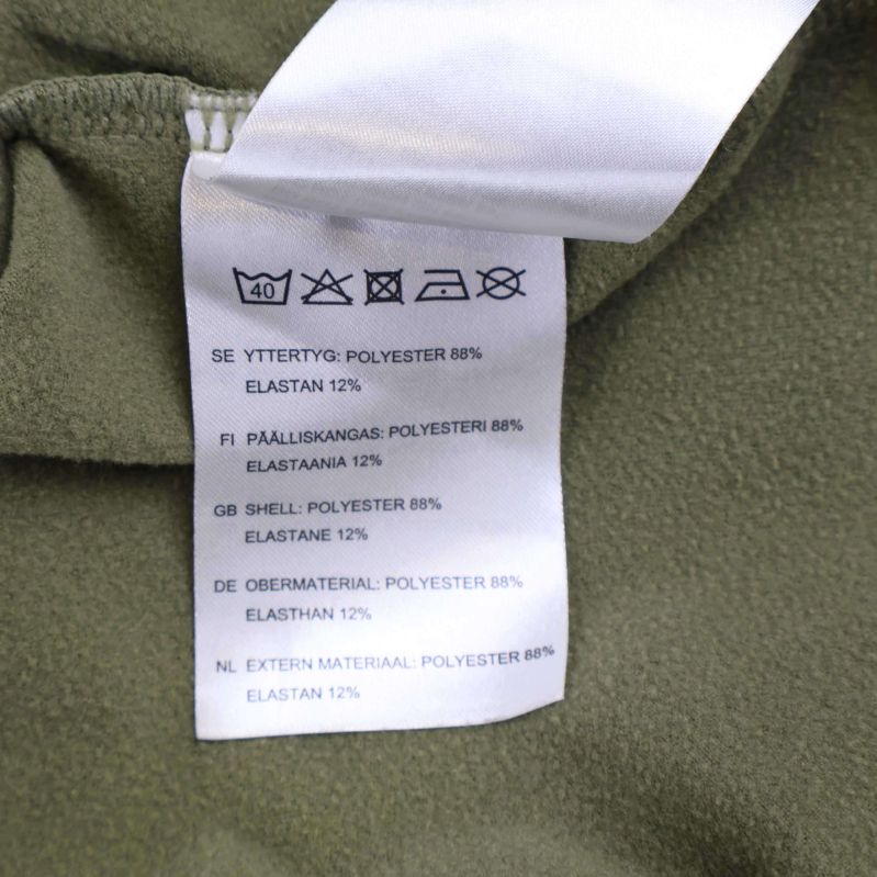 Materialinfo: polyester och elastan