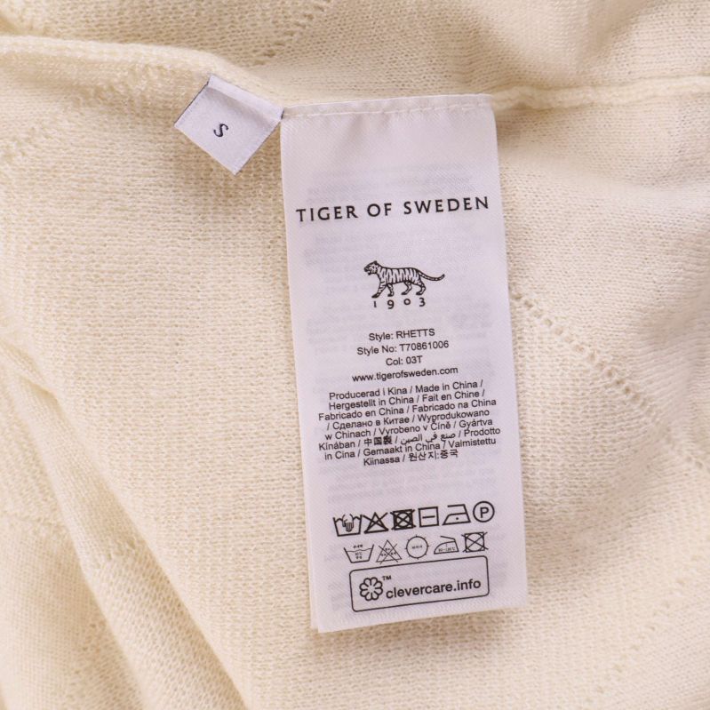 Strukturerad stickning i närbild