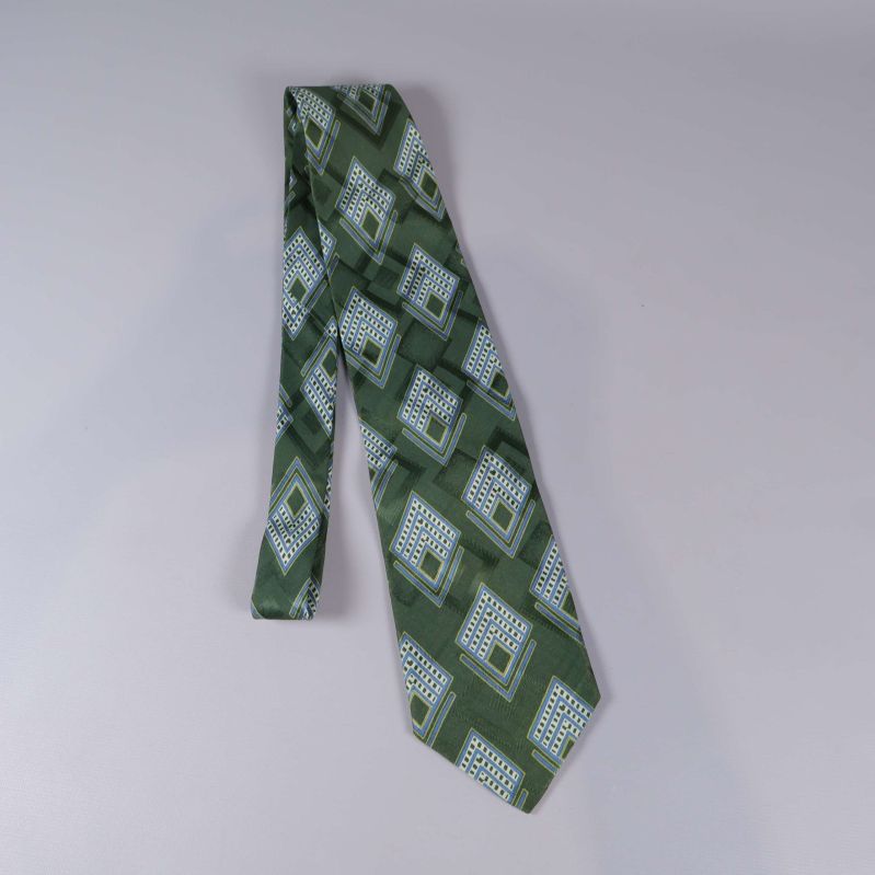 Grön mönstrad slips 