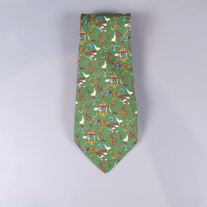 Slips med fågelmönster