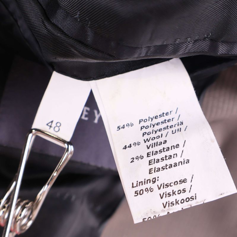 Materiallapp med materialprocent och information