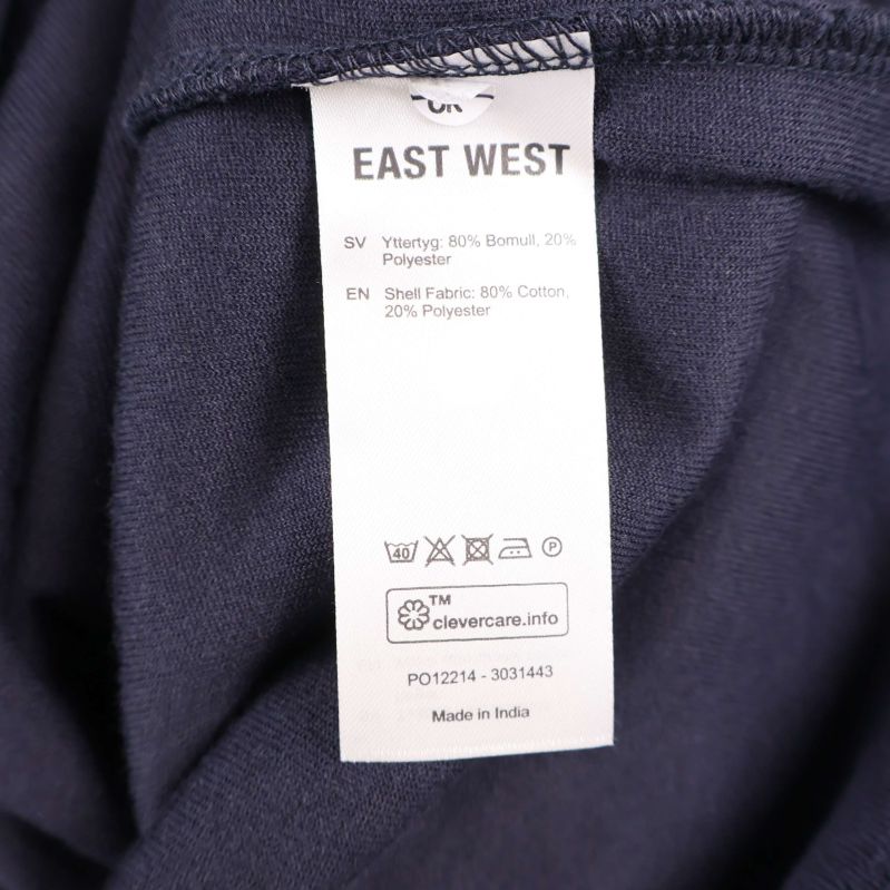 Materialetikett med 80% bomull och 20% polyester