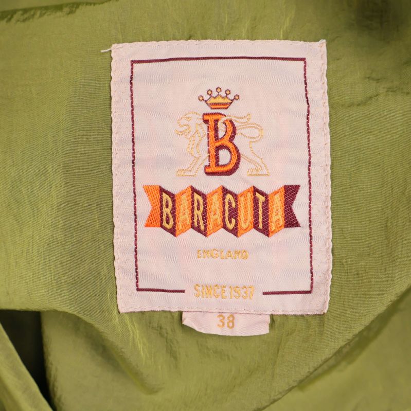 Inneretikett med Baracuta-logotyp