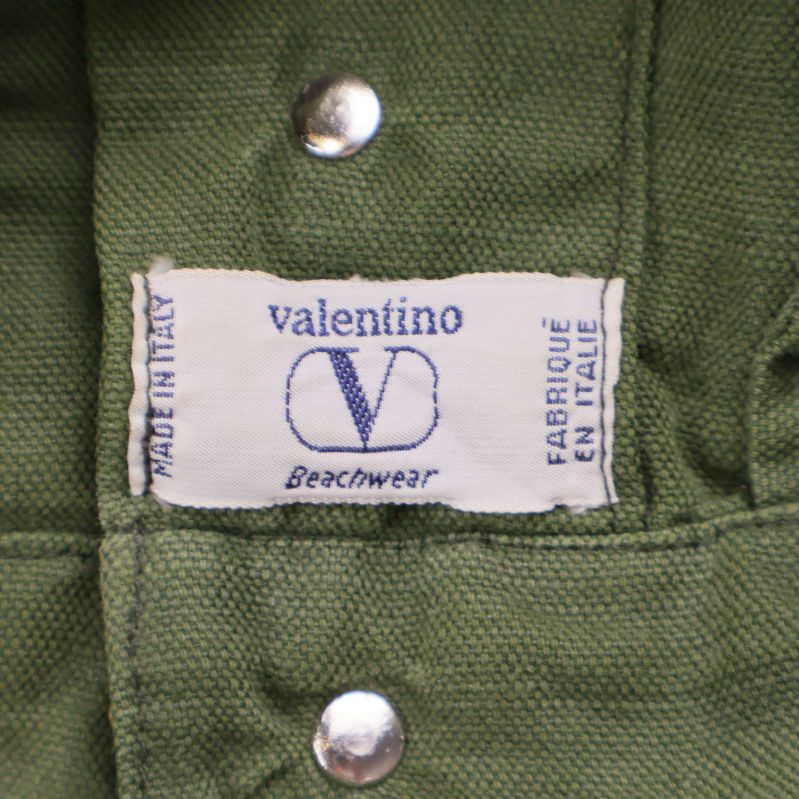 Valentino Beachwear textetikett, tillverkad i Italien