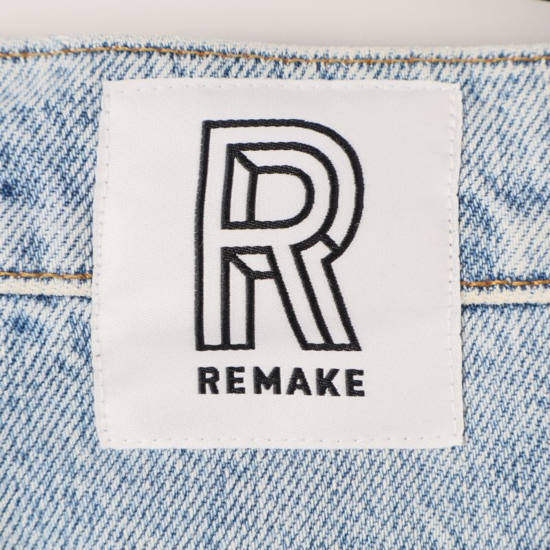 Remake märke på patchwork jeans