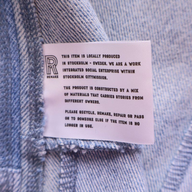 Tygetikett beskriver material och ursprung