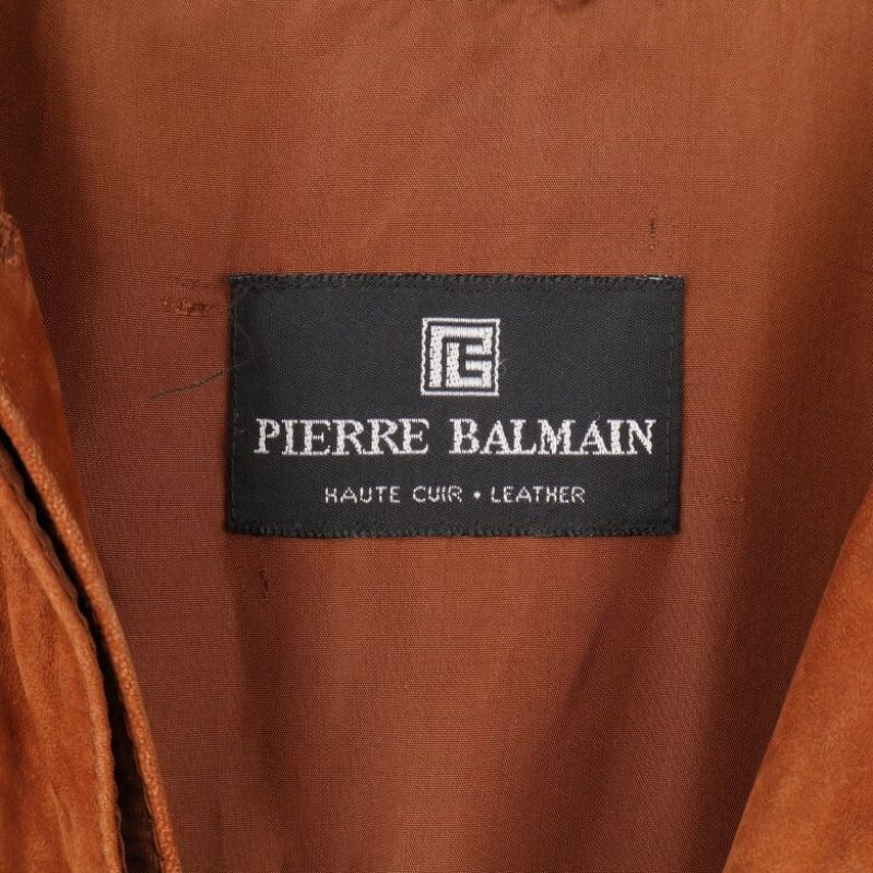 Pierre Balmain märkesetikett på insidan