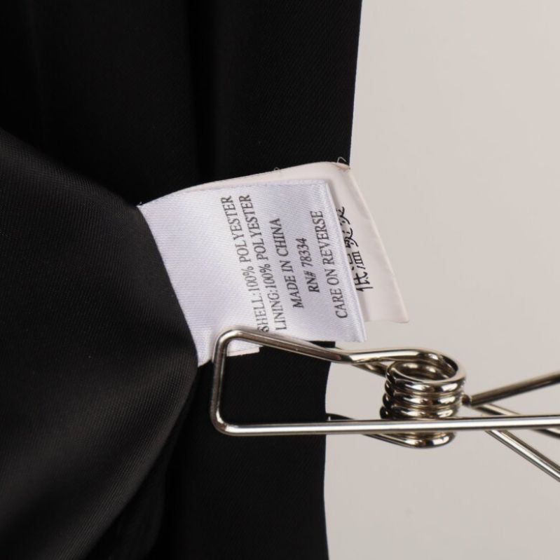 Materialetikett på kavaj, 100% polyester