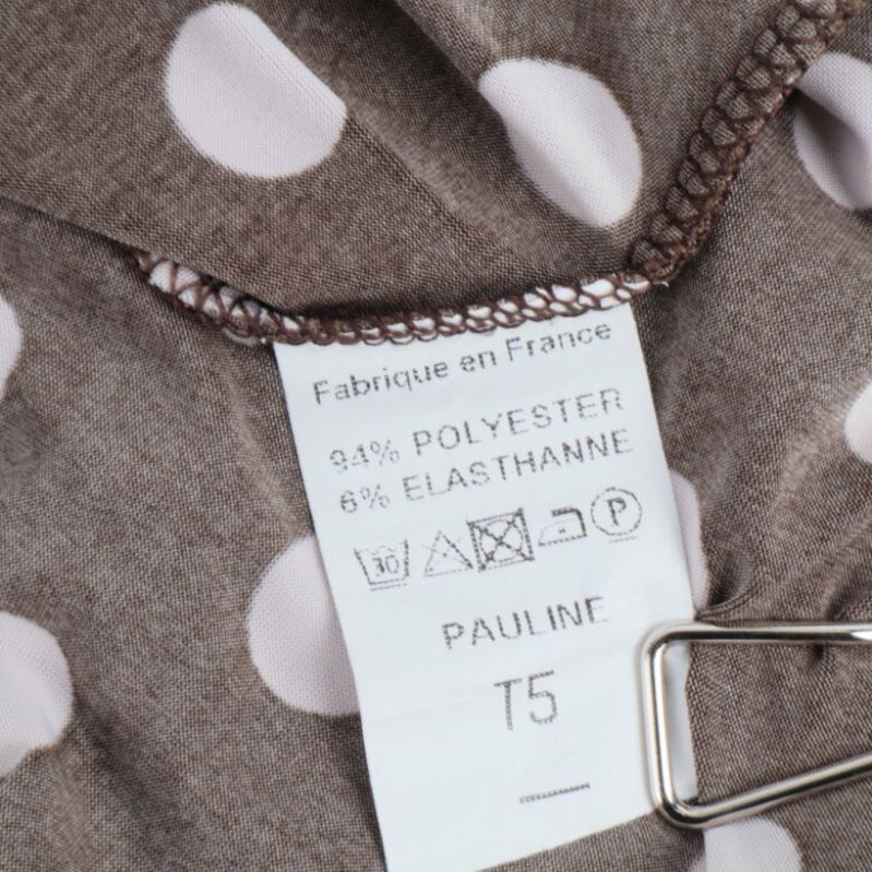 Materialetikett : polyester och elastan