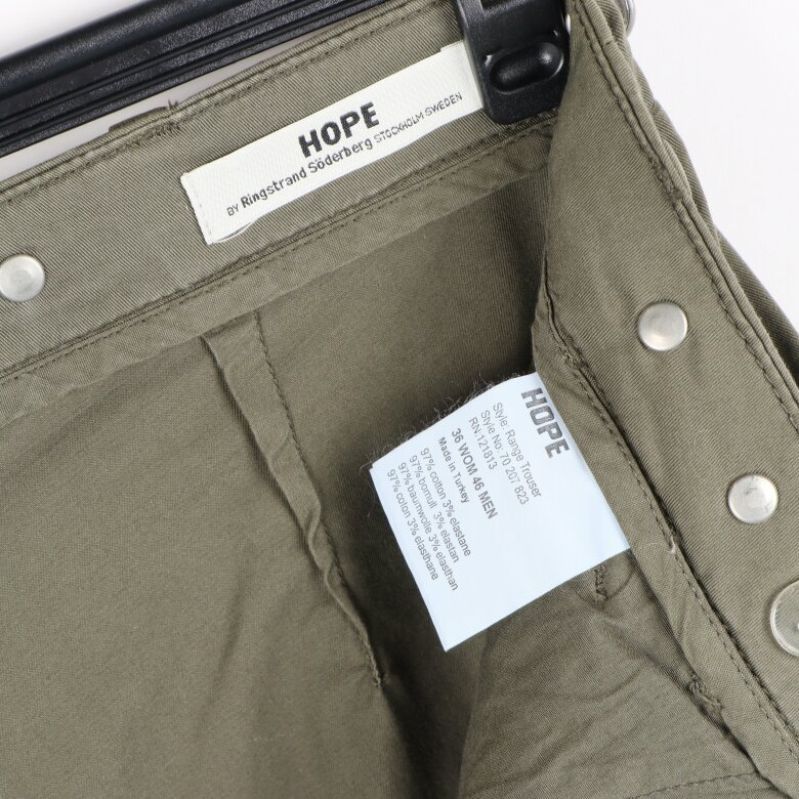 HOPE etikett på cargobyxor