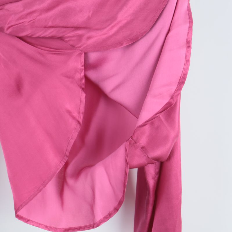 Insidan av rosa blus med foder