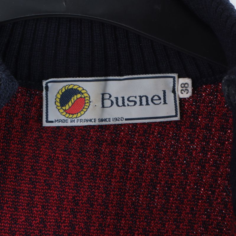 Busnel logotyp och storlek 38 på etikett
