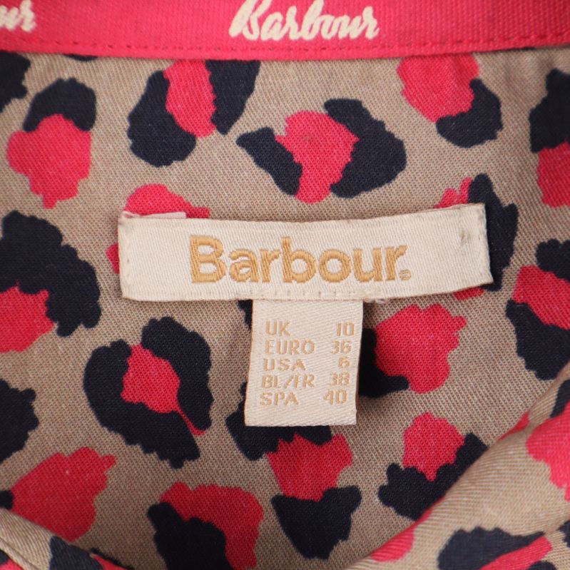 Storleksetikett och Barbour-märke