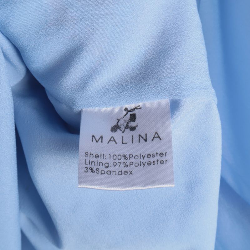 Materialetikett på insidan av kjolen