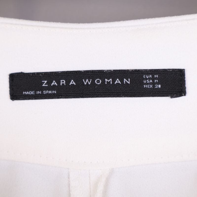 Zara Woman märkning och storleksetikett