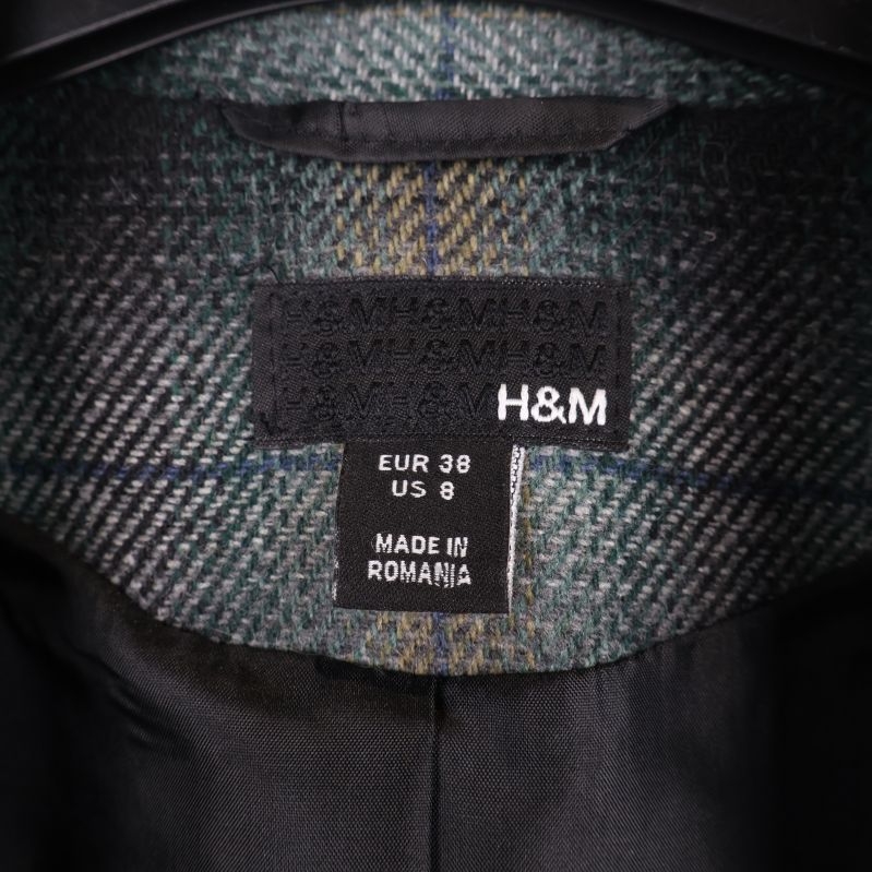 H&M etikett på insidan av kavaj