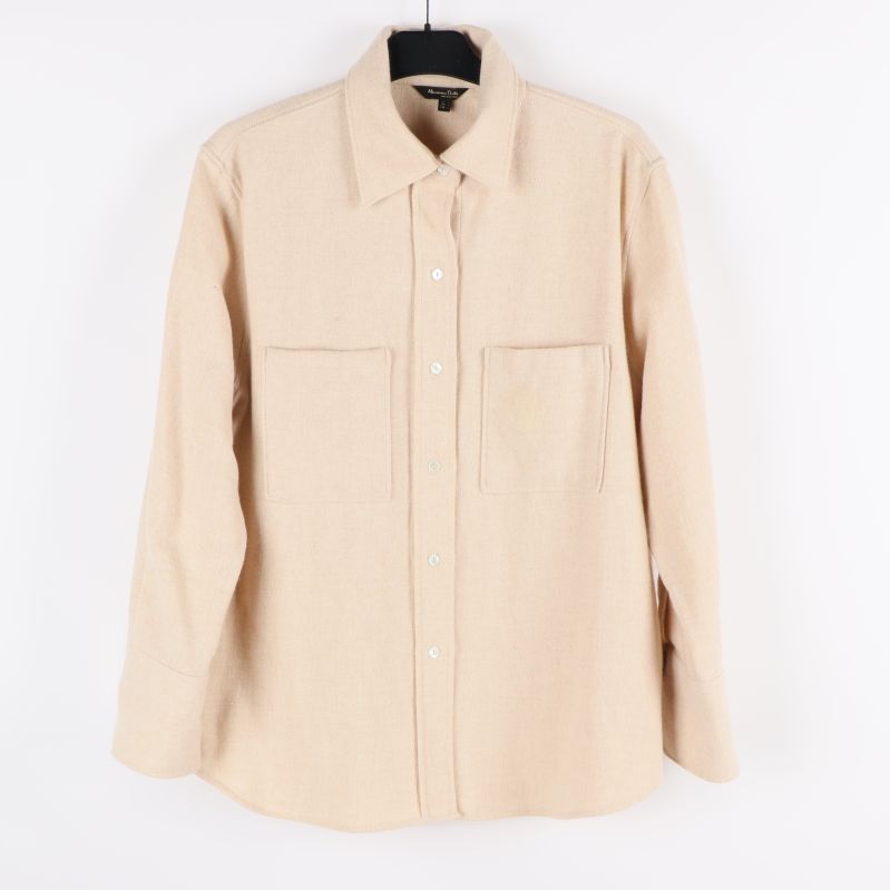 Beige skjorta med två fickor 