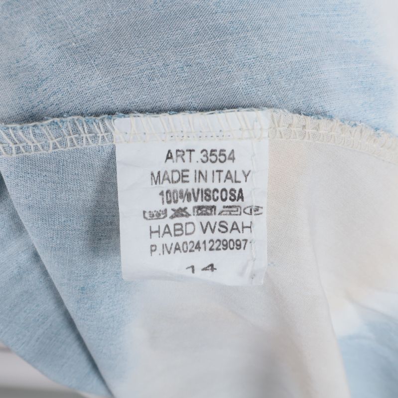 Materialtagg visar 100% viskos