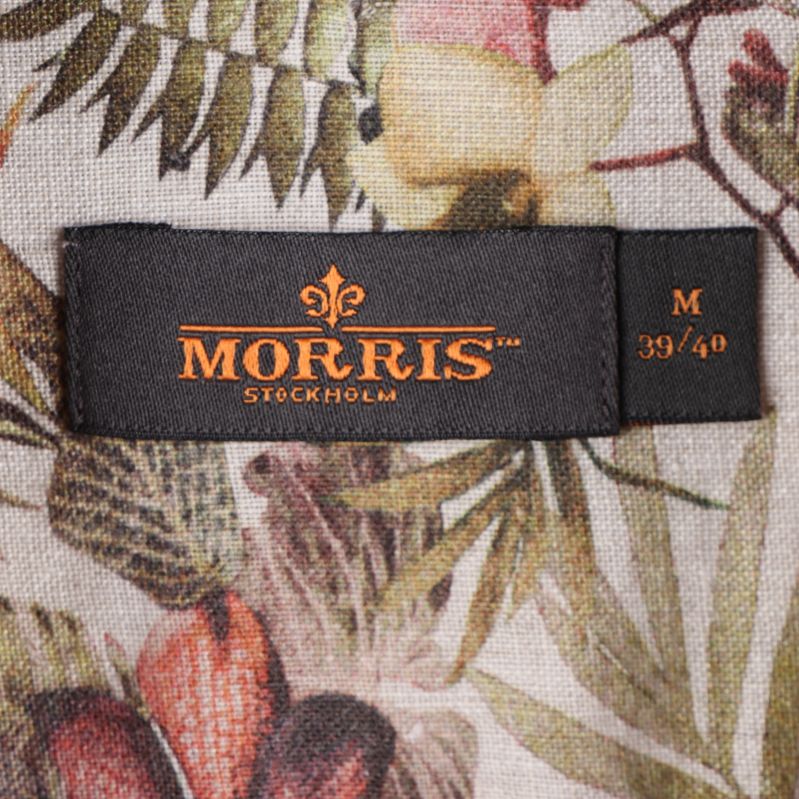 Märkning med Morris logotyp och storlek: M
