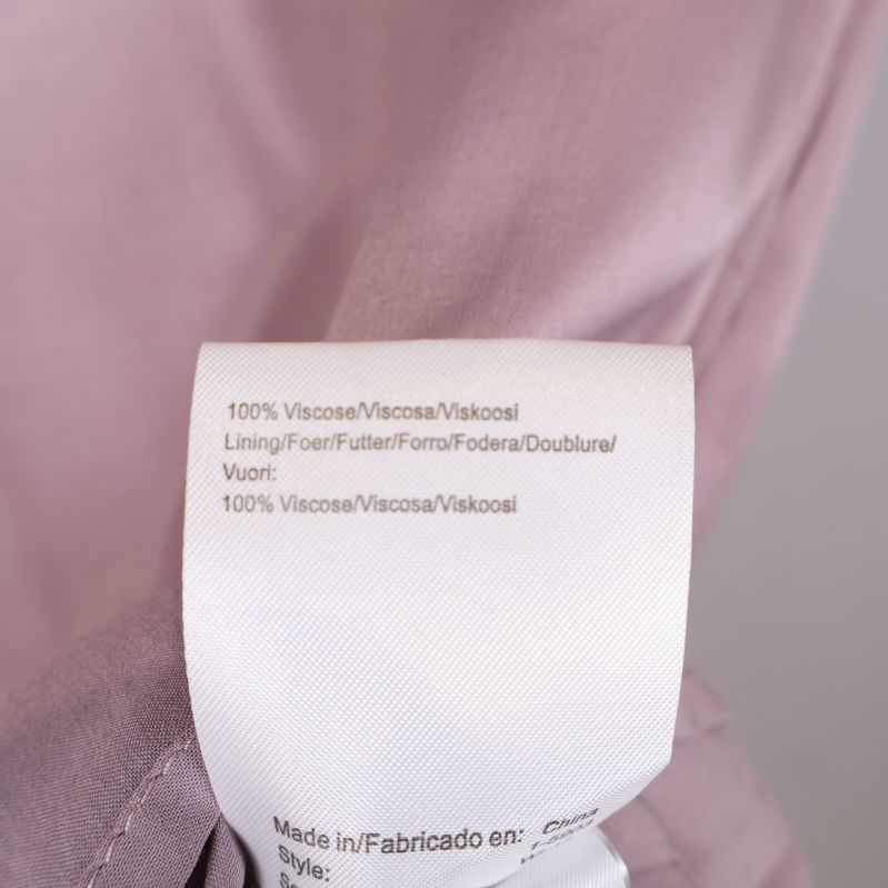 Materialetikett med 100% viskos