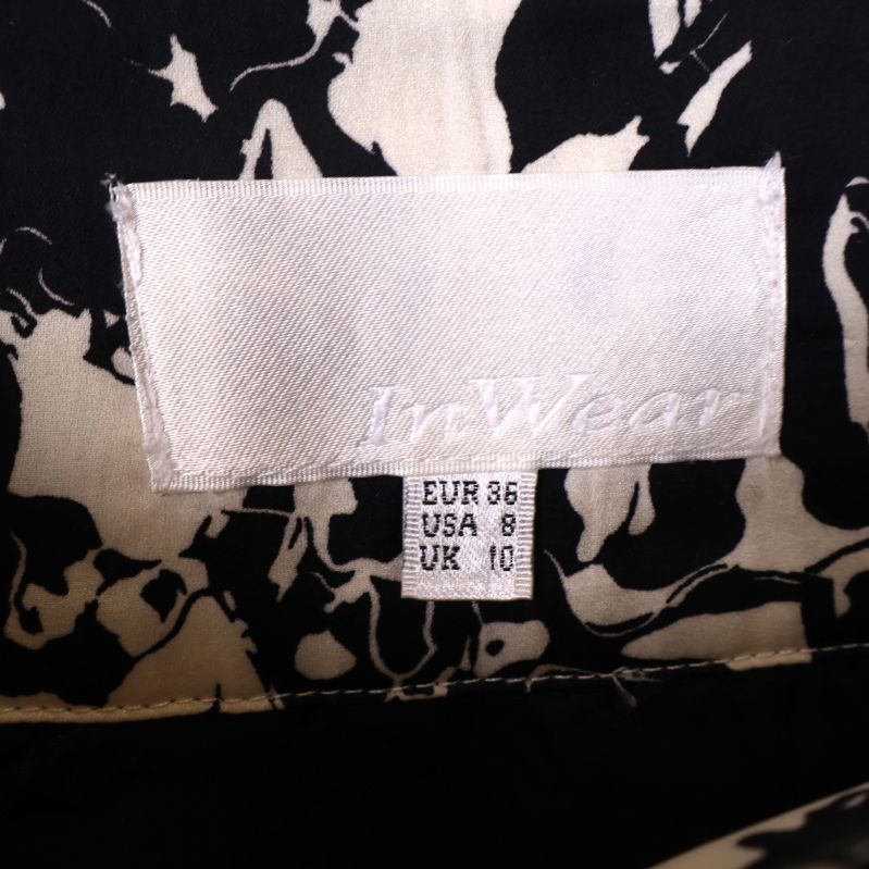 InWear etikett med storleksinformation