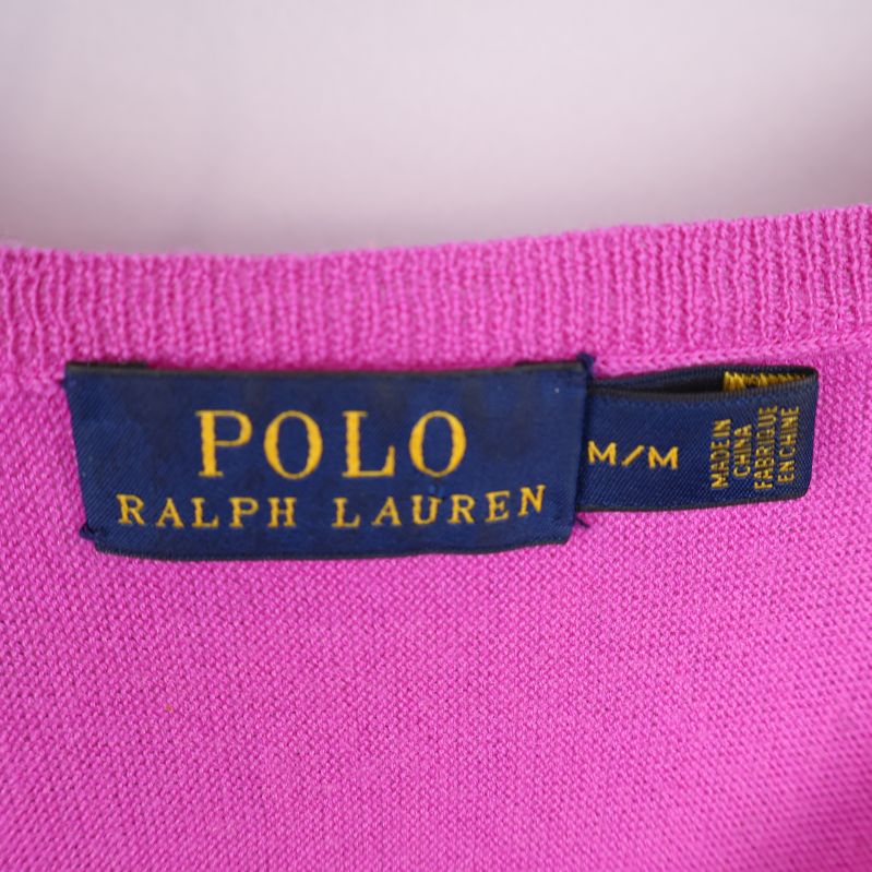 Polo Ralph Lauren etikett i cerise
