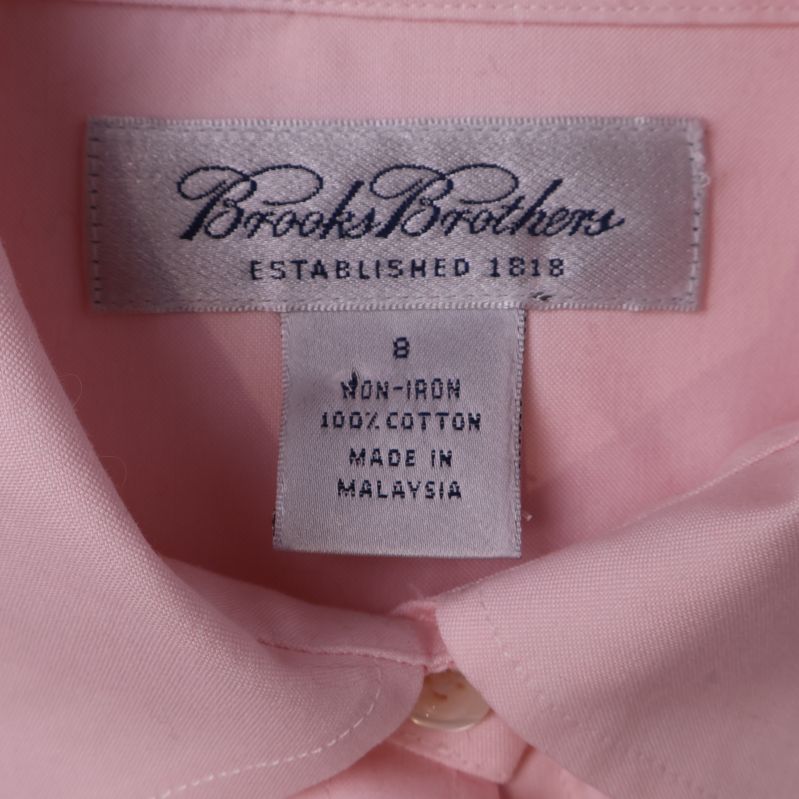 Brooks Brothers etikett 100% bomull i ljusrosa skjorta