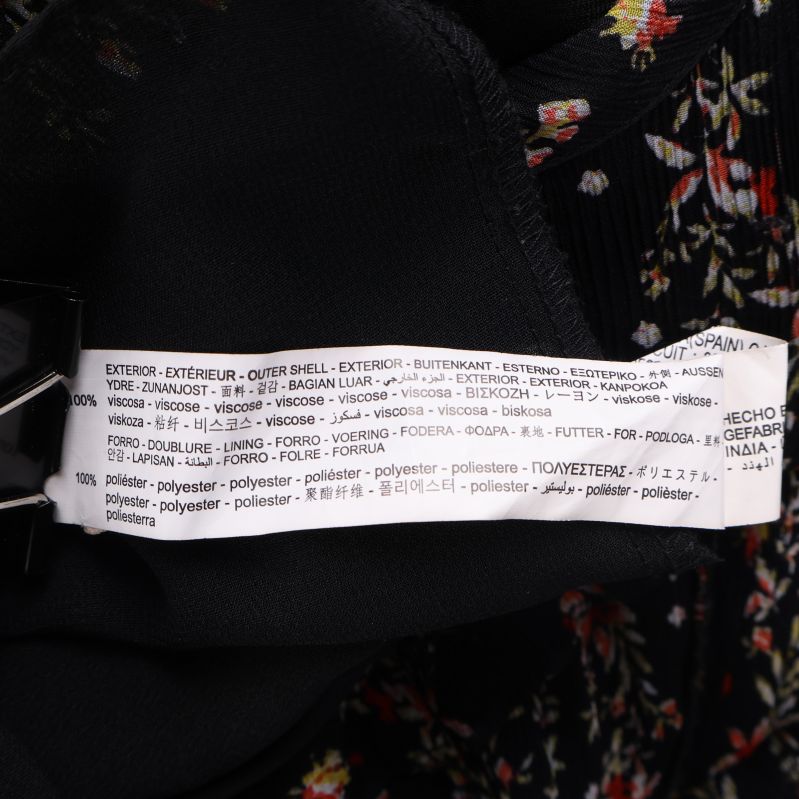 Materialetikett visandes polyester innehåll