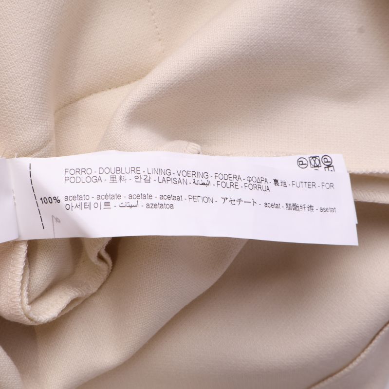 Materialetikett för 100% acetat lining