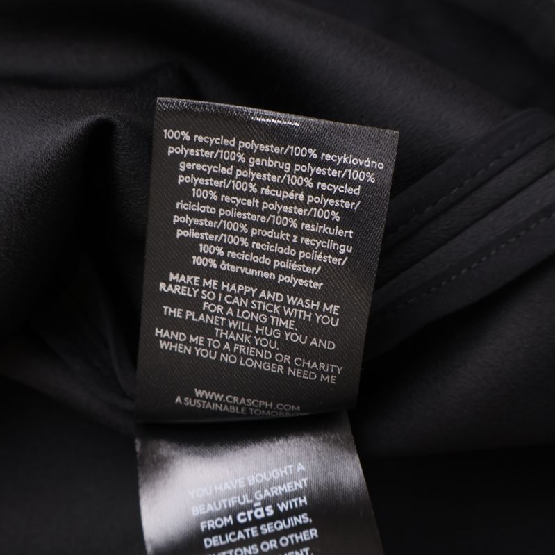 Materialetikett med detaljerade instruktioner