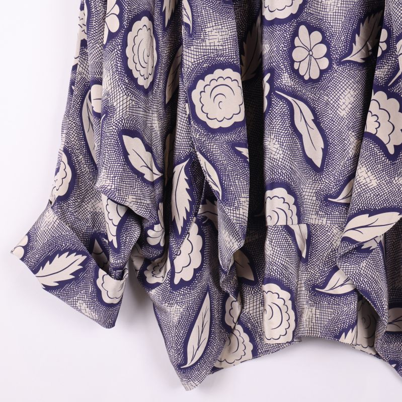 Fåll och mönsterdetalj på kimono