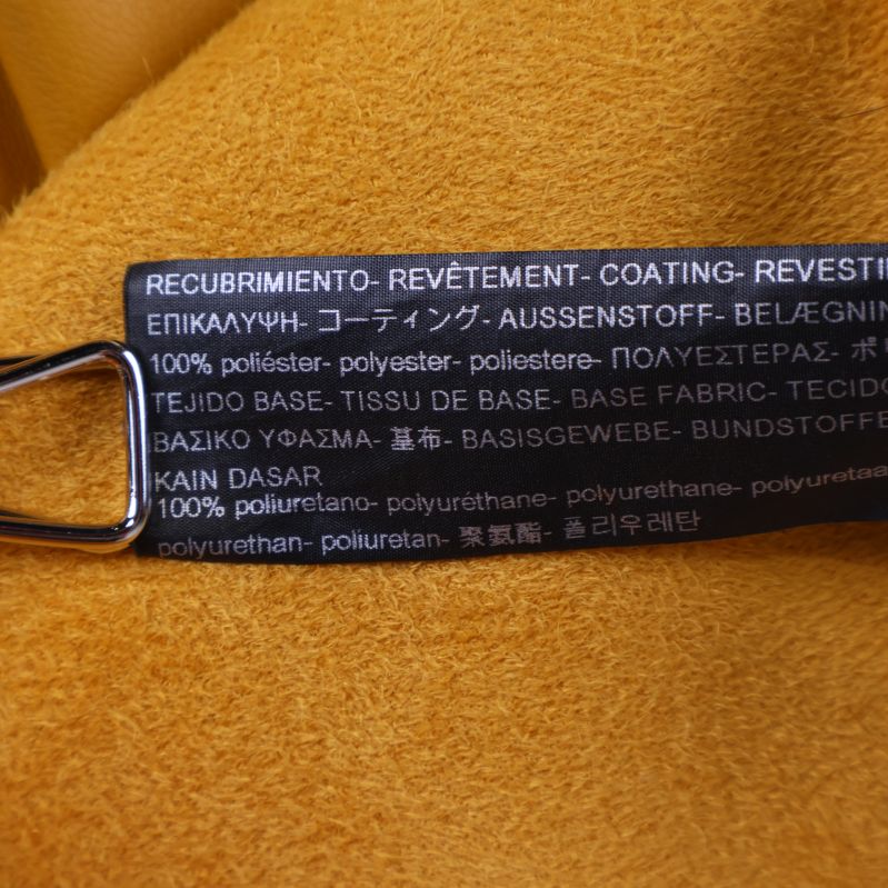 Etikett med materialinformation