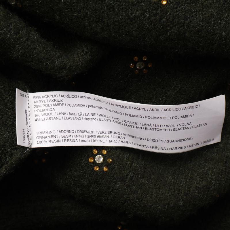 Materiallapp med detaljrika materialprocent
